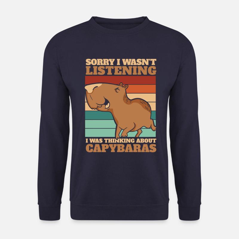 Capybara Nagetier Tier - Unisex Pullover - Navy