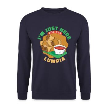 Lumpia Philippines Filipino Food - Sweat-shirt Unisexe - marine - Devant - Alina (178cm) & Michal (187cm)