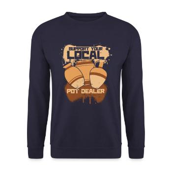 Poterie Poterie Argile Céramique Poterie - Sweat-shirt Unisexe - marine - Devant - Alina (178cm) & Michal (187cm)