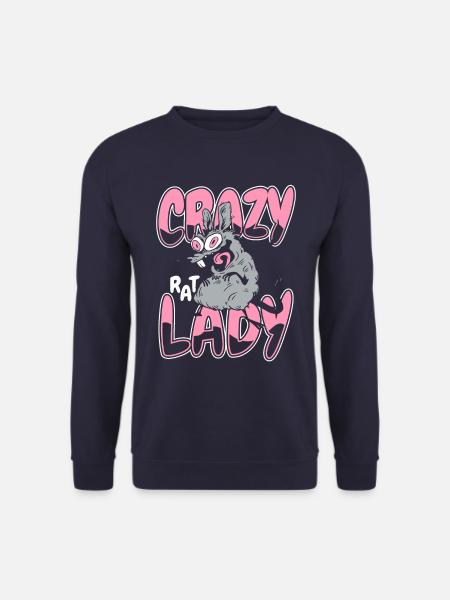 Rat animal Rat rodent - Unisex Sweatshirt - navy