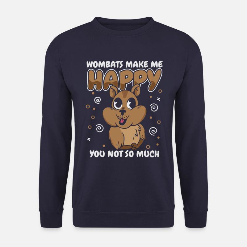Wombat Animal Australia Womabts - Unisex Sweatshirt - navy