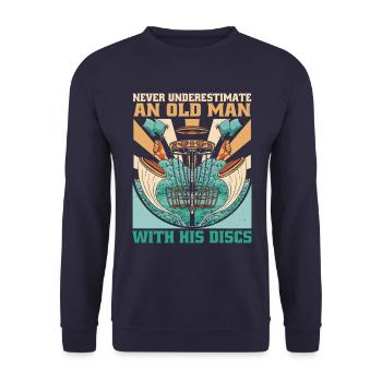 Sport Ulitmate Disc Golf - Unisex Pullover - Navy - Vorne - Alina (178cm) & Michal (187cm)
