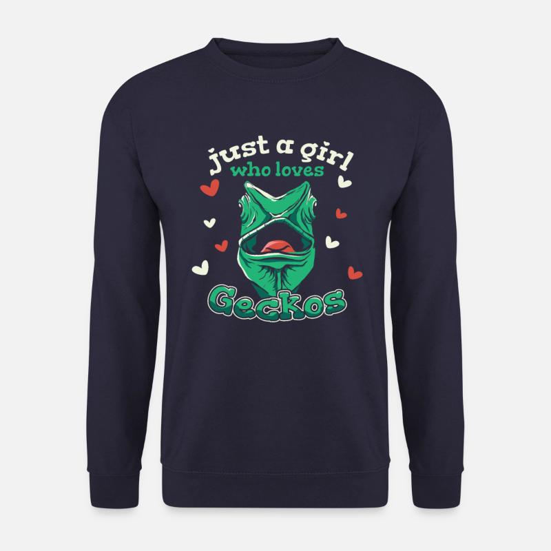 Gecko Geckos Echse - Unisex Pullover - Navy