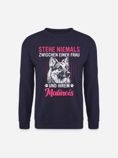Malinois Belgischer Schäferhund Hund - Unisex Pullover - Navy