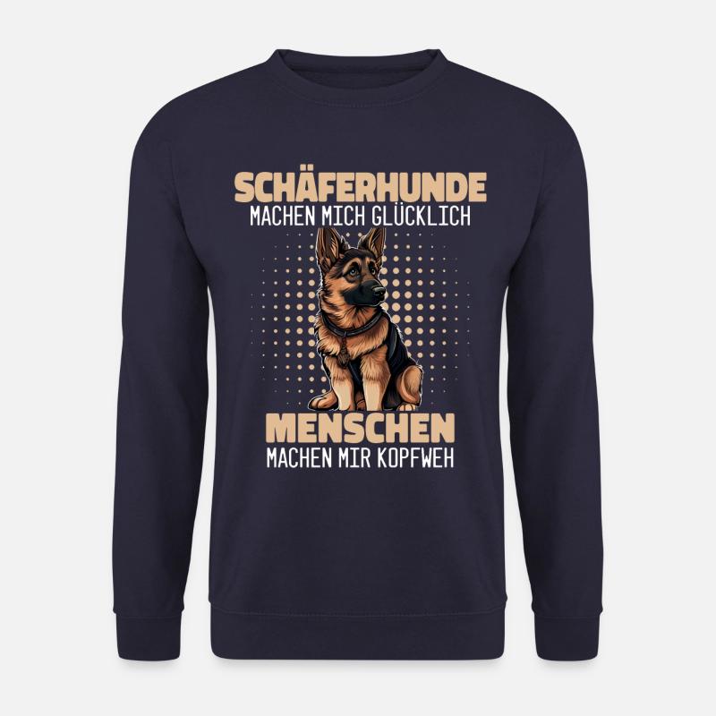 Deutscher Schäferhund Hund Malinois - Unisex Pullover - Navy