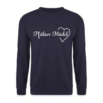 Pfalz Pfälzer Rheinland Pfalz - Unisex Pullover - Navy - Vorne - Alina (178cm) & Michal (187cm)