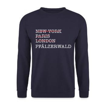 Pfalz Pfälzer Rheinland Pfalz - Unisex Pullover - Navy - Vorne - Alina (178cm) & Michal (187cm)