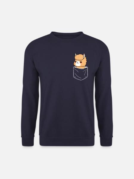 Alpaka Lama Alpakas Tier - Unisex Pullover - Navy