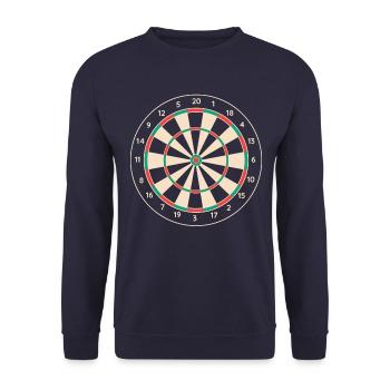 Darts Darts Darts Player Darts - Unisex Sweatshirt - navy - Front - Alina (178cm) & Michal (187cm)