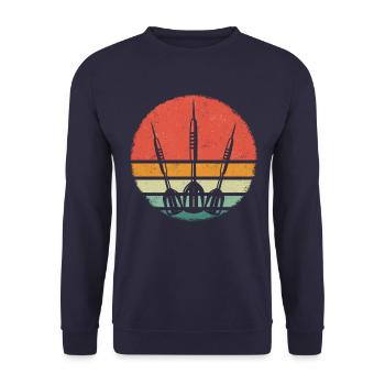 Darts Darts Darts Player Darts - Unisex Sweatshirt - navy - Front - Alina (178cm) & Michal (187cm)