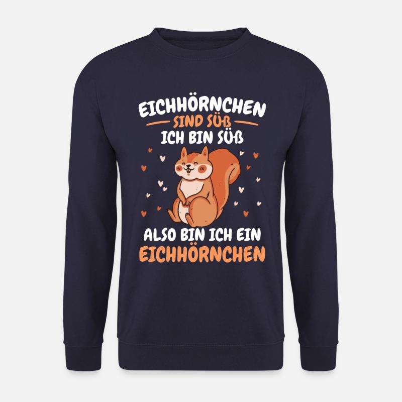 Eichhörnchen Baumhörnchen Squirrel - Unisex Pullover - Navy
