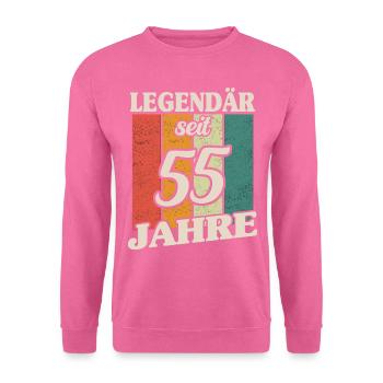 Geschenk 55 Jahre Geburtstagskind - Unisex Pullover - Pink - Vorne