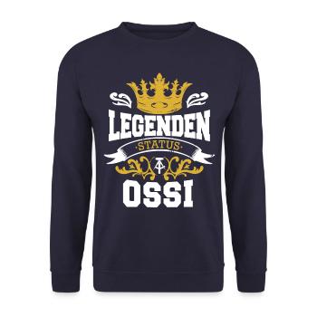 East Germany East Ossi GDR Homeland Eastern Bloc - Unisex Sweatshirt - navy - Front - Alina (178cm) & Michal (187cm)
