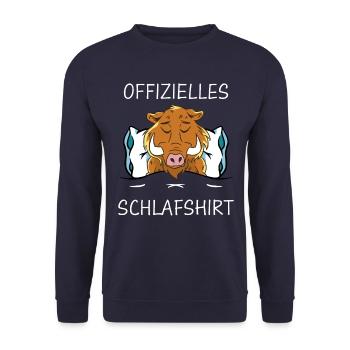 Wildschwein Jäger Wildschweine Jagd Wald Wildsau - Unisex Pullover - Navy - Vorne - Alina (178cm) & Michal (187cm)