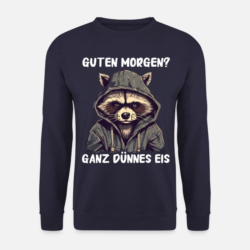 Waschbär Tier Barbados-Waschbär - Unisex Pullover - Navy