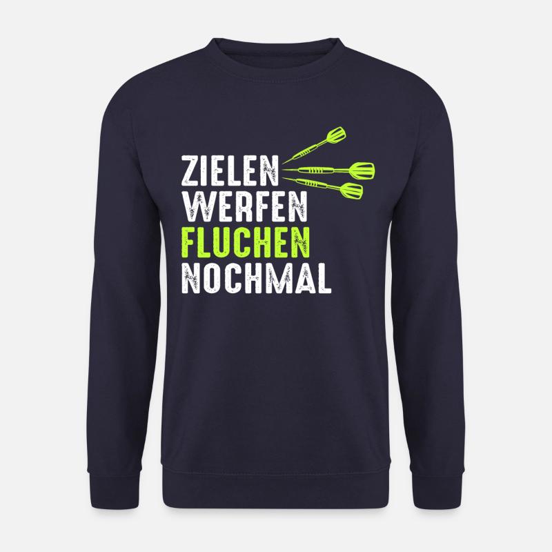 Dart Darts Dartspieler Dartsport - Unisex Pullover - Navy