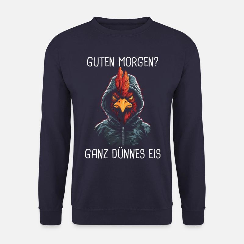 Huhn Hühner Landwirt Bauer Bauernhof Hahn - Unisex Pullover - Navy