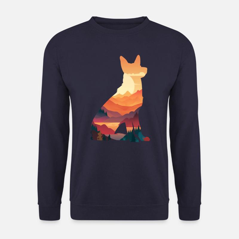 Deutscher Schäferhund Hund Malinois - Unisex Pullover - Navy