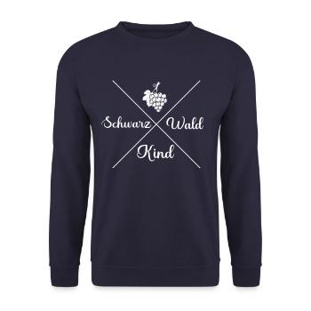 Schwarzwald Schwarzwälder Baden-Württemberg - Unisex Pullover - Navy - Vorne - Alina (178cm) & Michal (187cm)