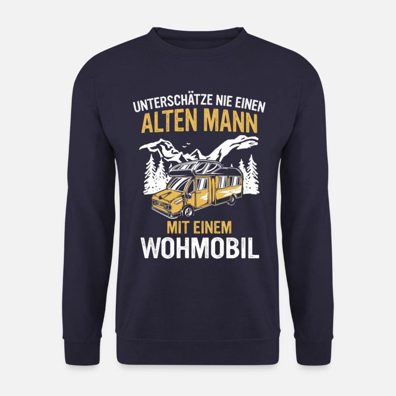 Camping Wohnwagen Camper - Unisex Pullover - Navy