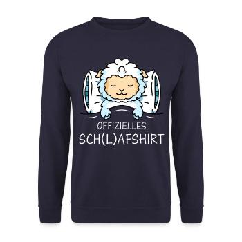 Schafe Schafherde Bauernhof Landwirt Schäfer - Unisex Pullover - Navy - Vorne - Alina (178cm) & Michal (187cm)