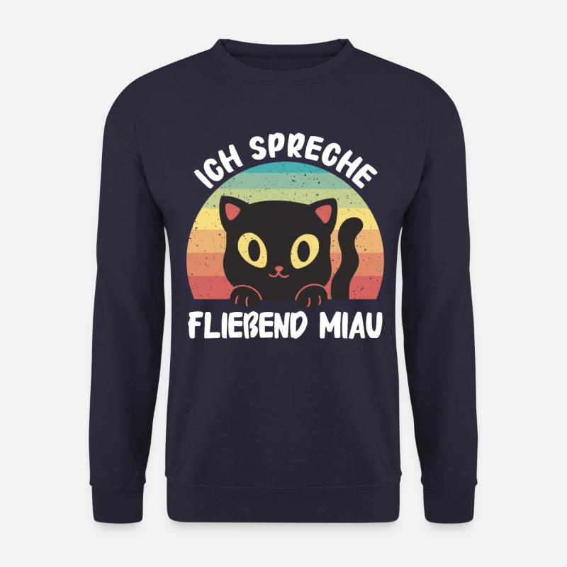 Katze Kätzchen Kater Tier Katzen - Unisex Pullover - Navy