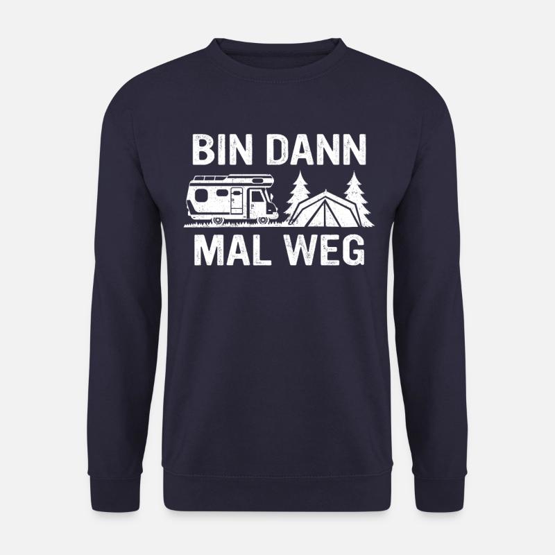 Camping Wohnwagen Camper - Unisex Pullover - Navy