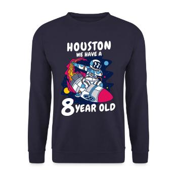 Cadeau 8 ans anniversaire garçon ou fille - Sweat-shirt Unisexe - marine - Devant - Alina (178cm) & Michal (187cm)