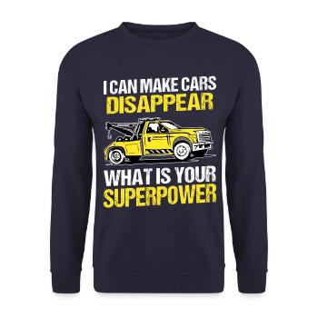 Tow Truck Tow Truck - Unisex Sweatshirt - navy - Front - Alina (178cm) & Michal (187cm)