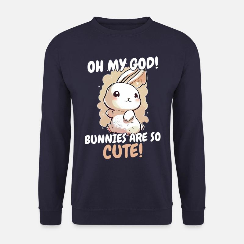 Hase Häschen Tier Haustier Hasen - Unisex Pullover - Navy