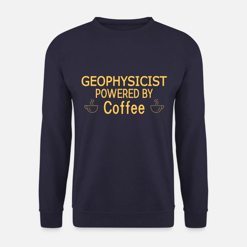 Geophysicist Powered By Coffee Geophysics - Unisex Sweatshirt - navy