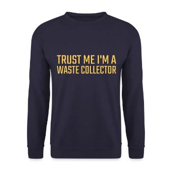 Waste collector Trust me - Unisex Pullover - Navy - Vorne - Alina (178cm) & Michal (187cm)