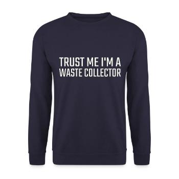 Waste collector Trust me - Unisex Pullover - Navy - Vorne - Alina (178cm) & Michal (187cm)