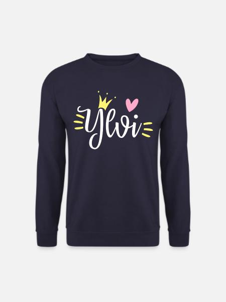 Ylvi Name Krone - Unisex Pullover - Navy