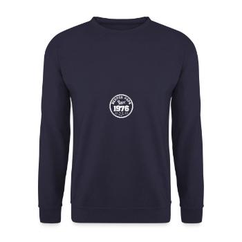 Vater 1976 - Unisex Pullover - Navy - Vorne - Alina (178cm) & Michal (187cm)