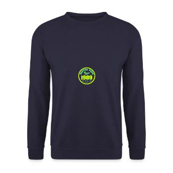 Vatertag 1989 - Unisex Pullover - Navy - Vorne - Alina (178cm) & Michal (187cm)