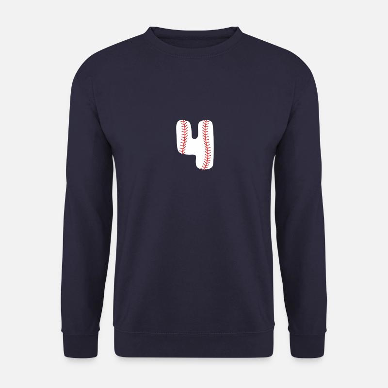 4th Birthday Boy Baseball - Unisex Pullover - Navy