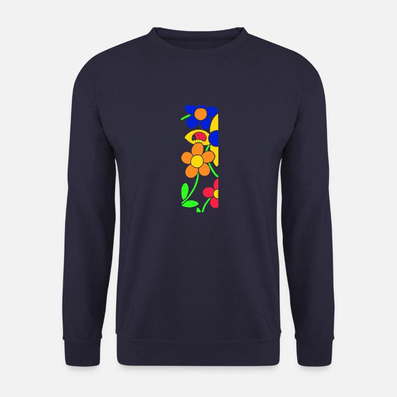 Ladybug with flowers - Unisex Sweatshirt - navy
