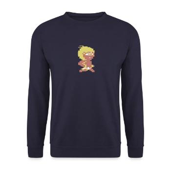 Wondy-Pix - Unisex Sweatshirt - navy - Front - Alina (178cm) & Michal (187cm)