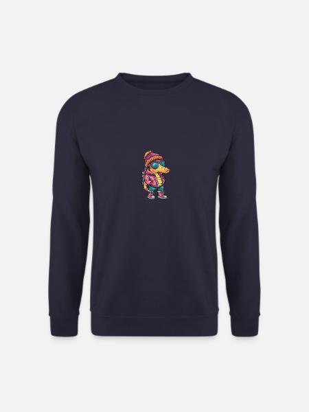 Seahorse Winter Comic - Unisex Sweatshirt - navy