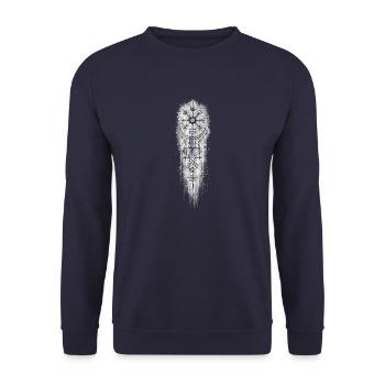 Le Viking Odin Thor - Sweat-shirt Unisexe - marine - Devant - Alina (178cm) & Michal (187cm)