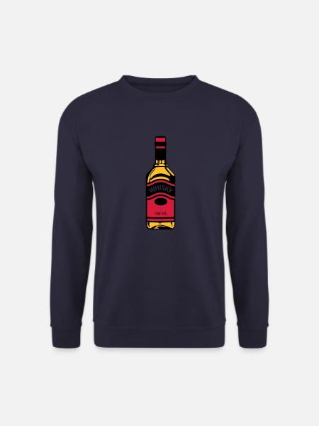 Whisky-Flasche - Unisex Pullover - Navy