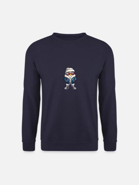 Taube Vogel Winter Comic - Unisex Pullover - Navy