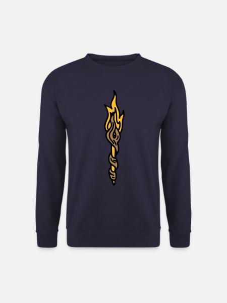 Zauberstab Fackel Zauberer Magie Magier - Unisex Pullover - Navy