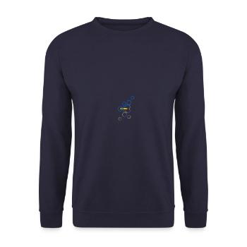 Honeycomb Athur - Unisex Sweatshirt - navy - Front - Alina (178cm) & Michal (187cm)