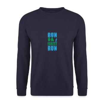 Tronçonneuse à bois Bûcheron Hache Bois De bois Scie forestière - Sweat-shirt Unisexe - marine - Devant - Alina (178cm) & Michal (187cm)