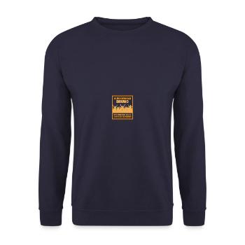 Abschied Bruno - Unisex Pullover - Navy - Vorne - Alina (178cm) & Michal (187cm)