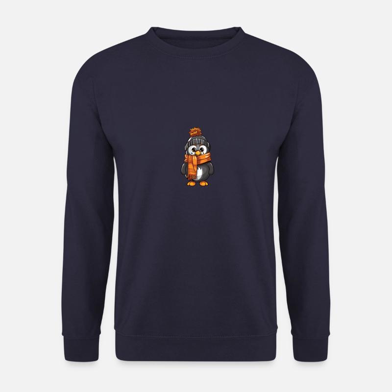 Penguin Winter Comic - Unisex Sweatshirt - navy