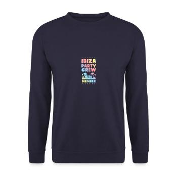 Ibiza Party Crew - Unisex Sweatshirt - navy - Front - Alina (178cm) & Michal (187cm)