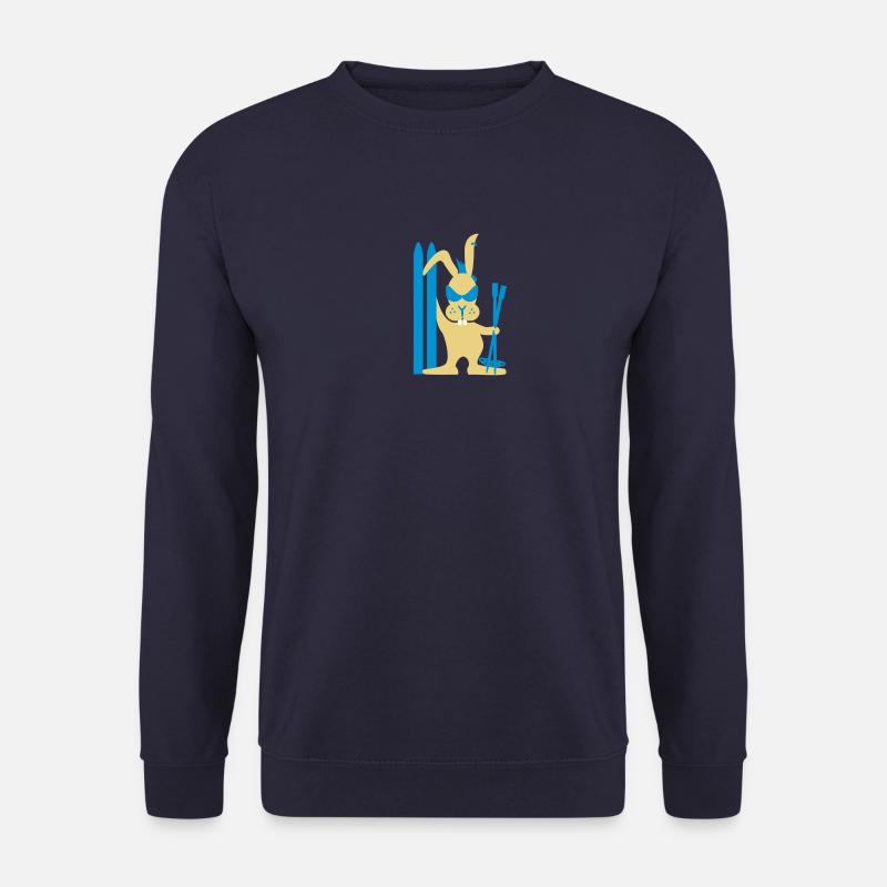 Skihase / ski bunny (3c) - Unisex Pullover - Navy